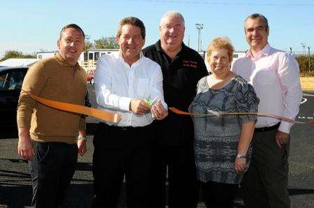 From left, Benny May, MP Gordon Henderson, Terry Dodd, Jan Dodd and Mike Cunningham