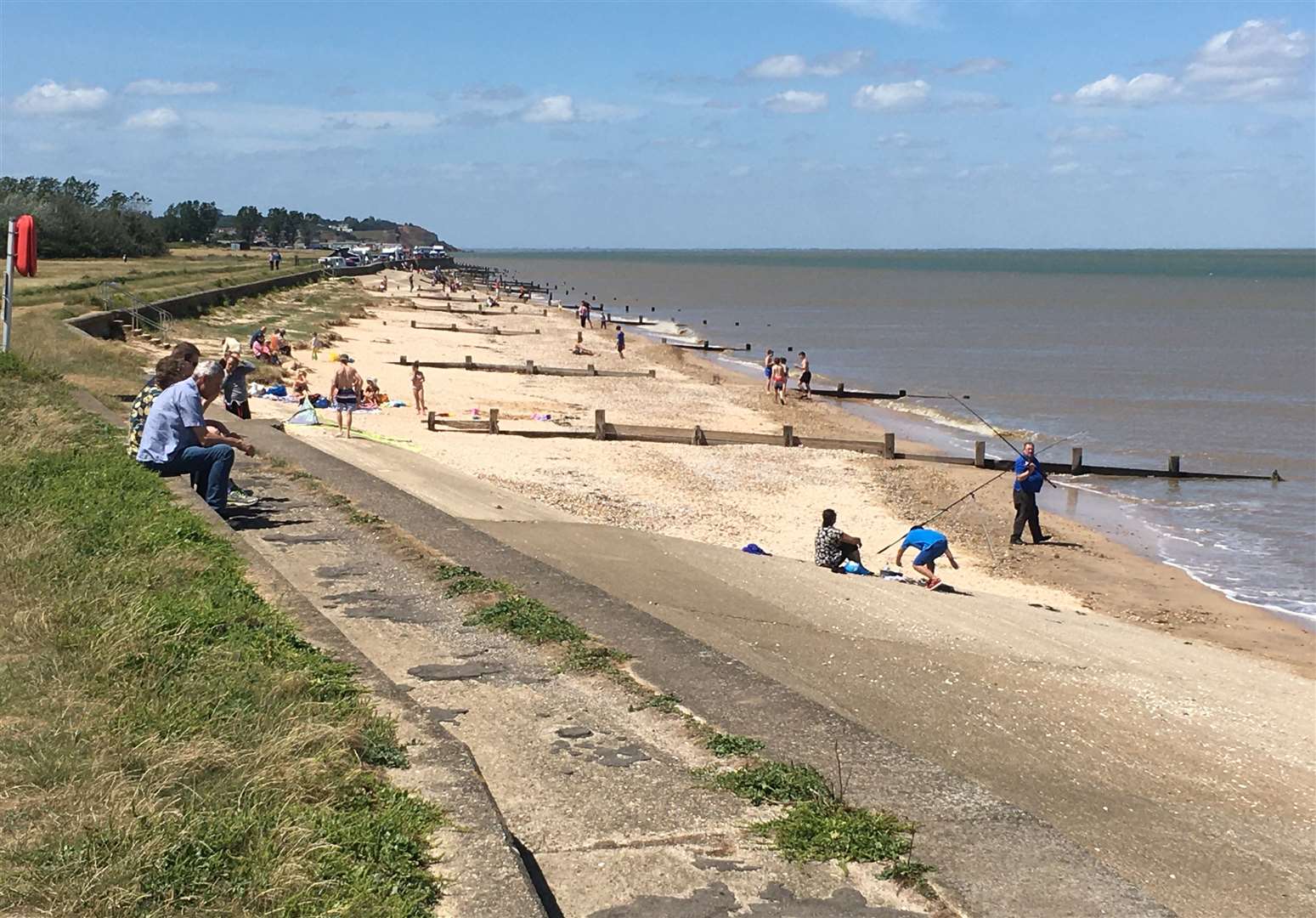 The beach at Shellness near Leysdown on the Isle of Sheppey