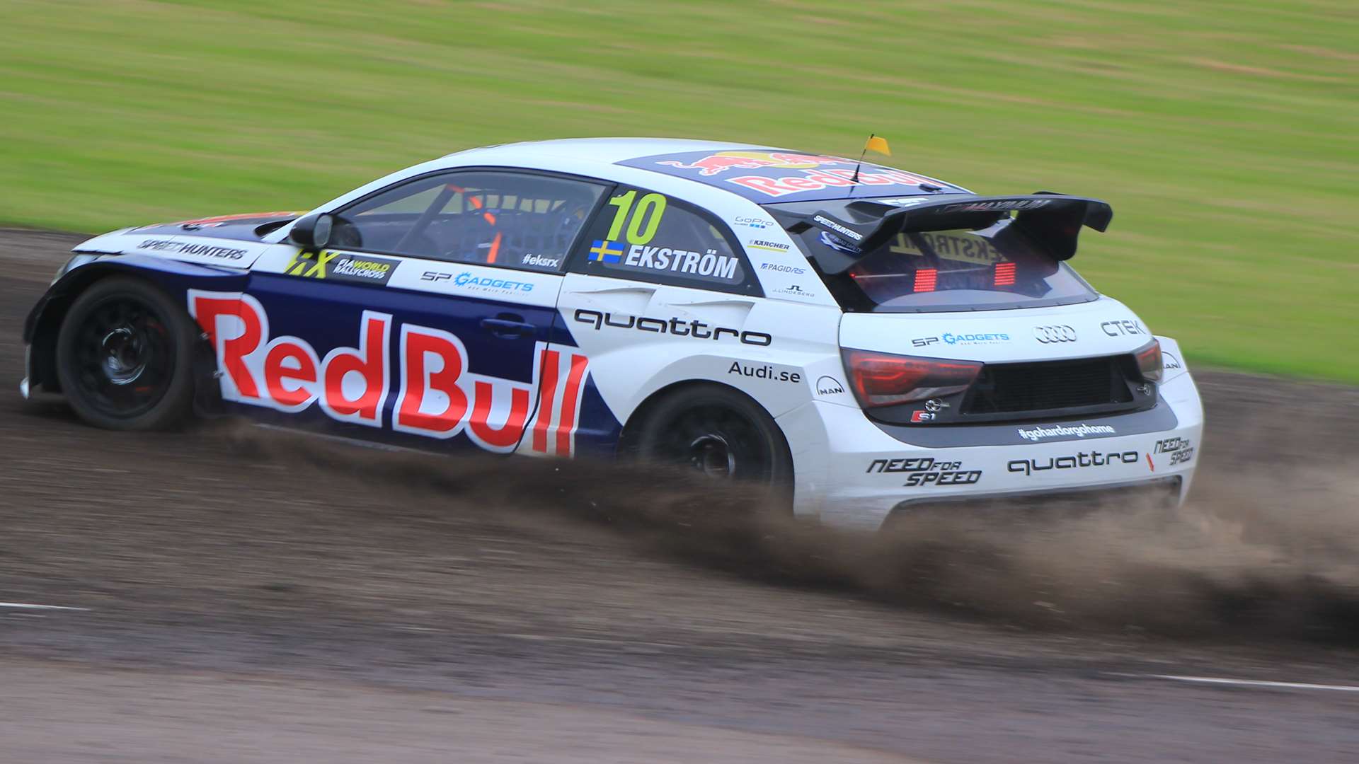 Championship leader Mattias Ekstrom in action at Lydden last year. Picture: Joe Wright