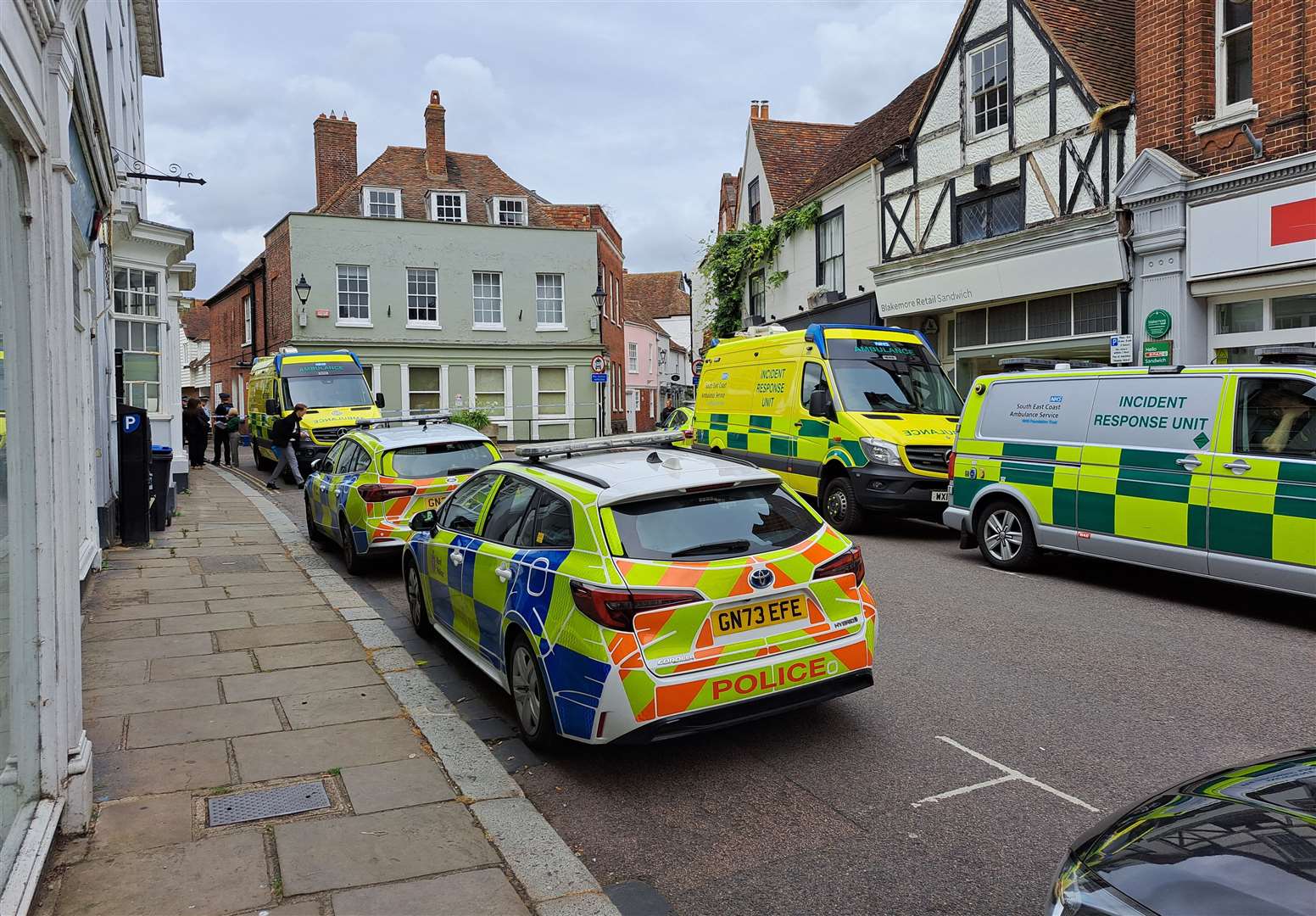 Two people in their 90s were found dead in The Butchery, Sandwich