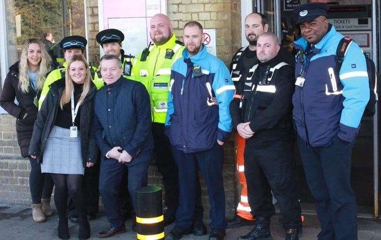 The fare-dodging crackdown team at Chatham