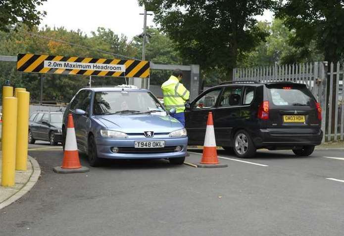 A recycling centre in Tovil, Maidstone