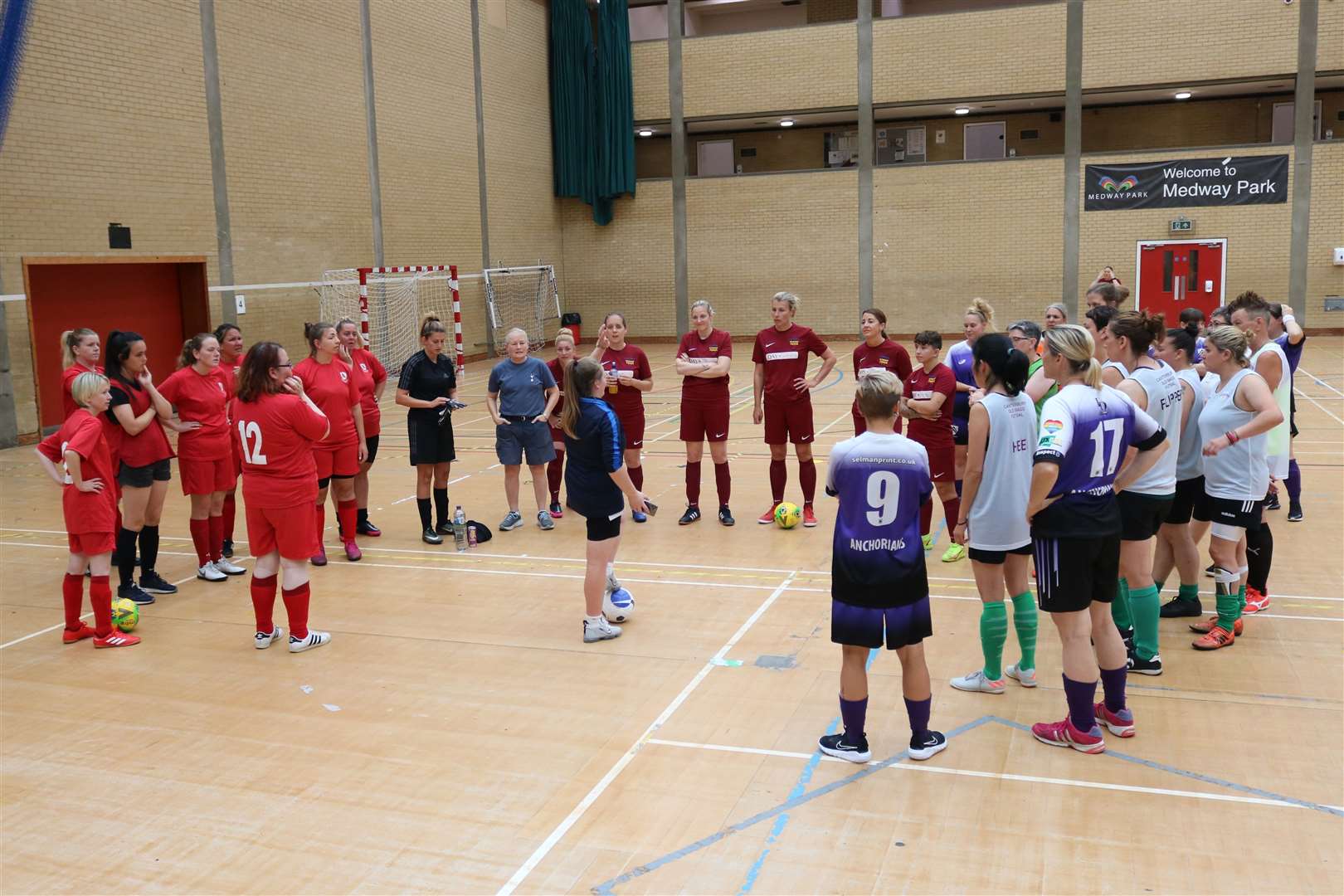 The players involved at the Women’s Futsal Festival