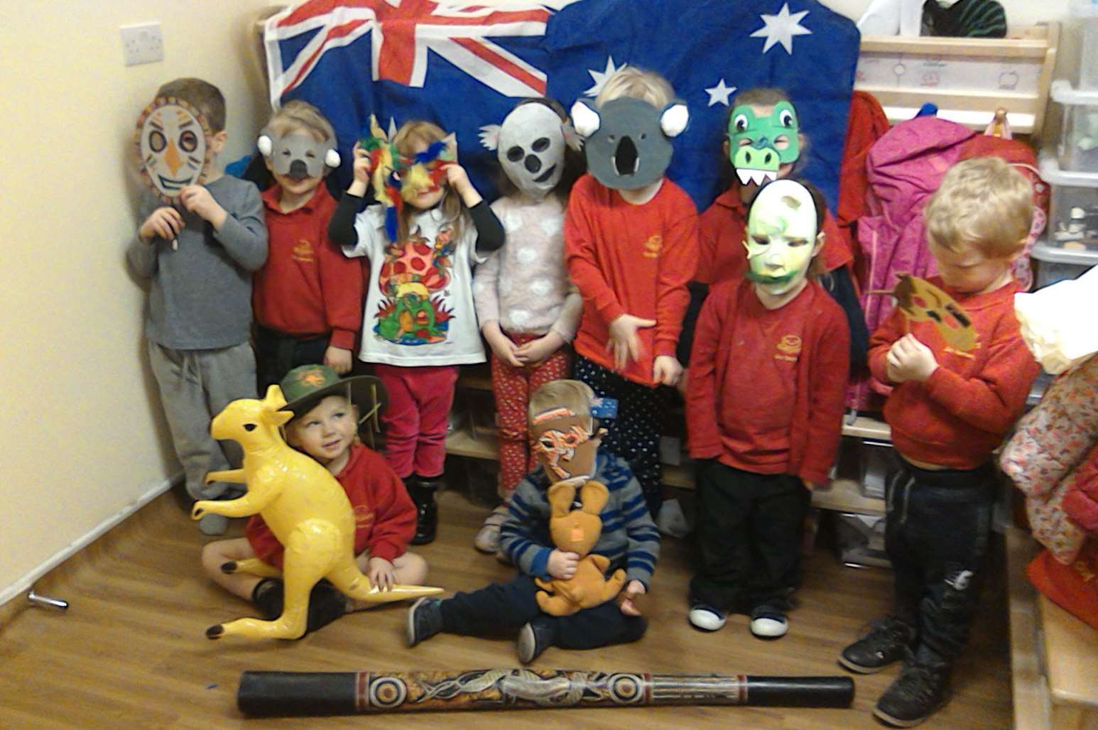 Dimples Day Nursery, Green St Green Road, Lane End, Dartford, celebrated Australia Day