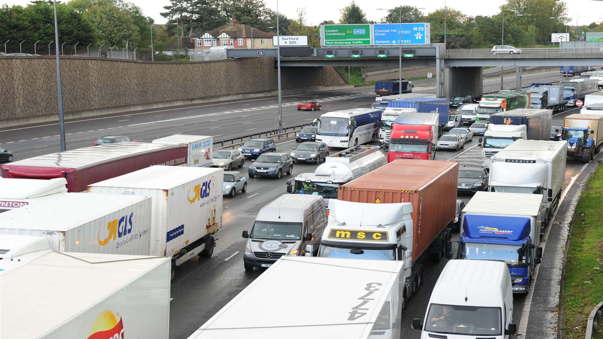 Traffic has built up at the tunnel. Stock picture