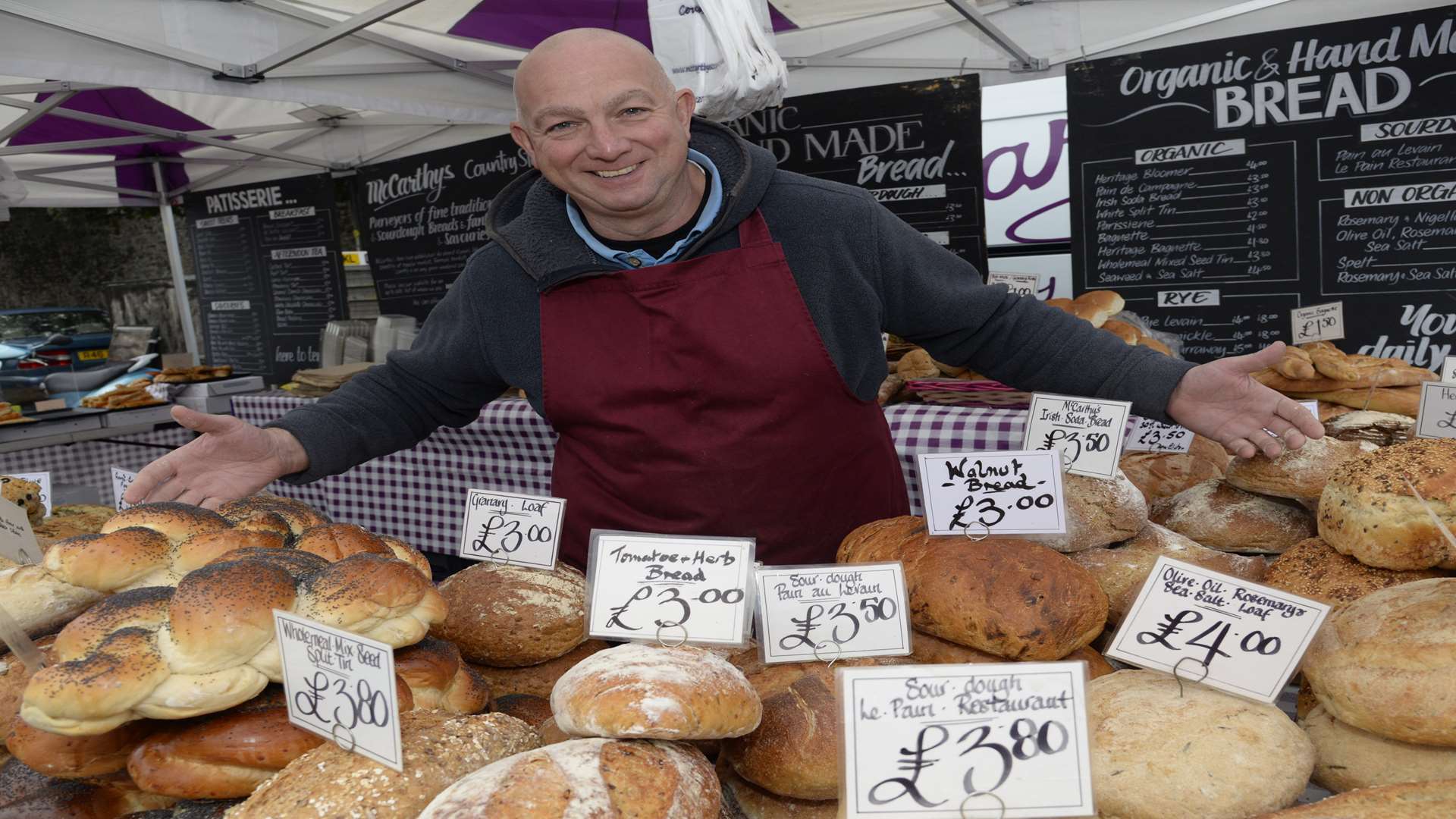 Peter McCarthy at Rochester Farmers' Market