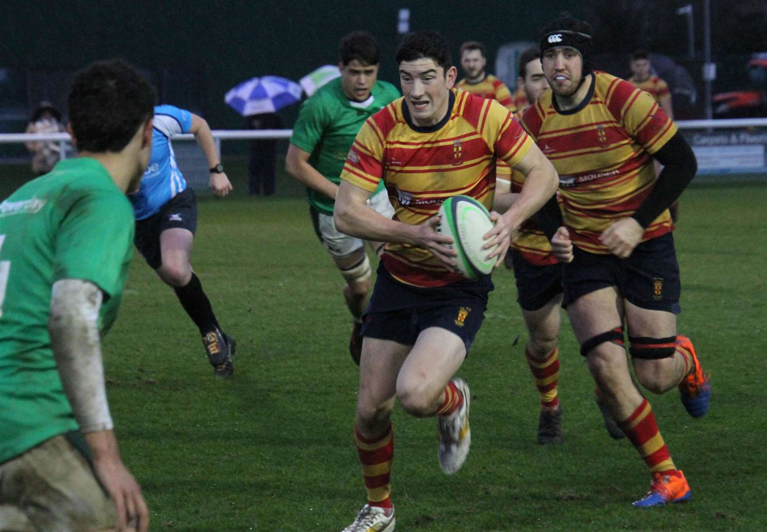 Medway on the charge against London Irish Wild Geese. Picture: Paul Wardzynski