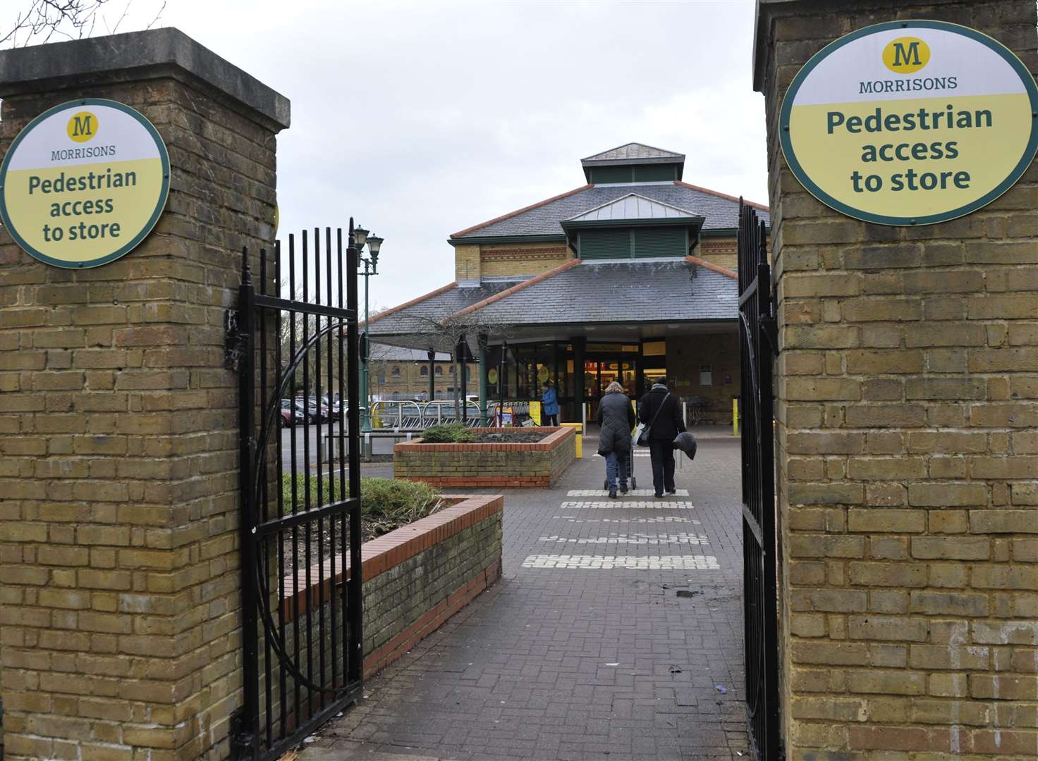 The West Street pedestrian entrance