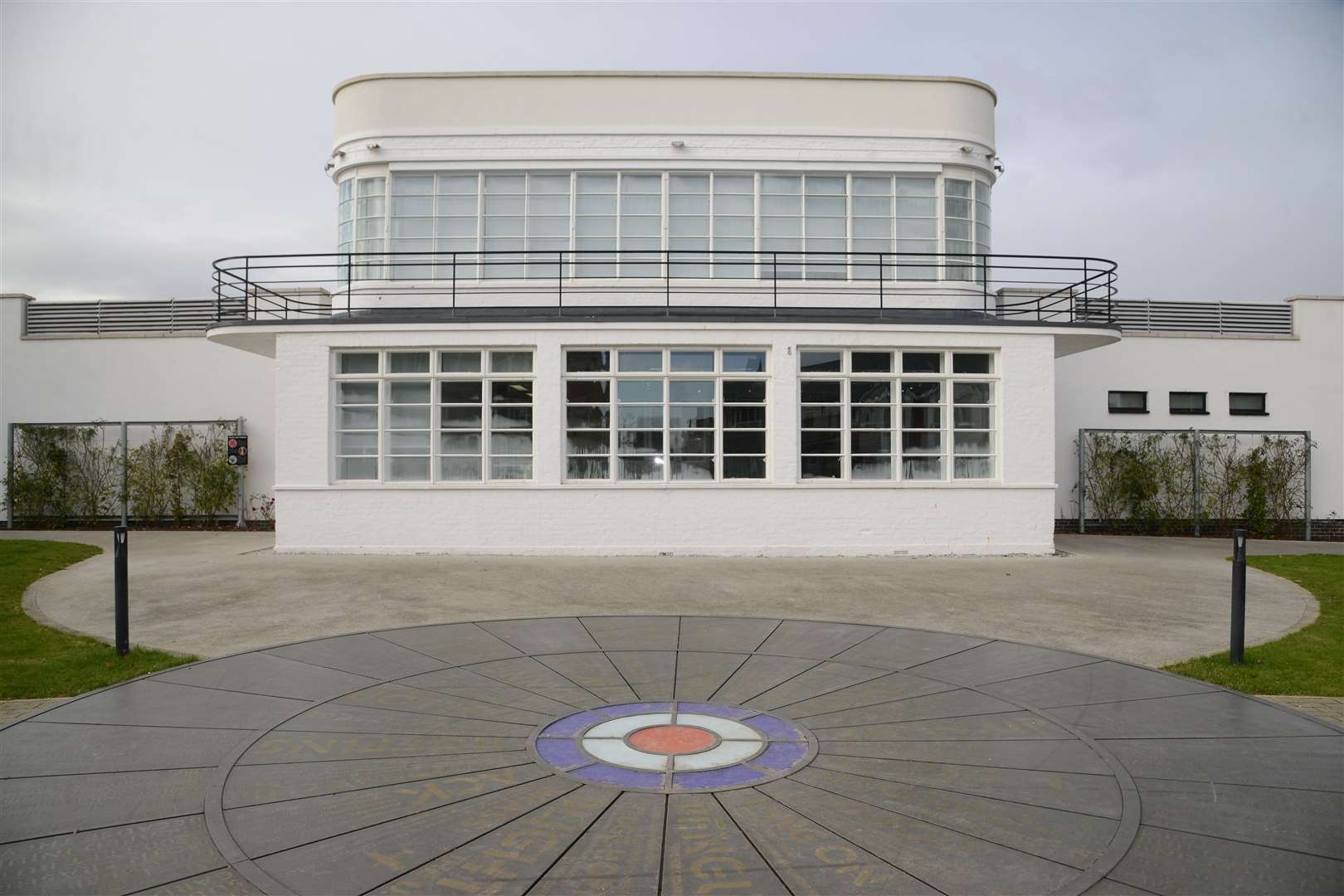 The former control tower at RAF West Malling survives at Kings Hill