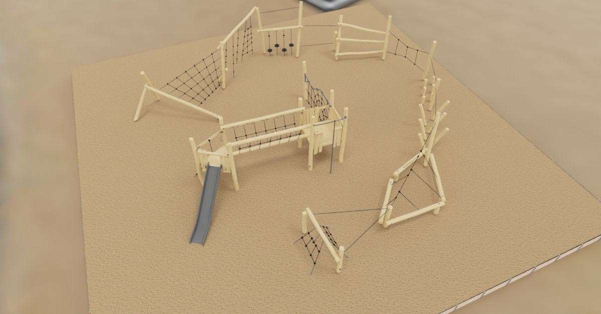 If approved, the park will be embedded into the beach at Folkestone and will be located opposite ‘Putters!’. Picture: FH&SDC