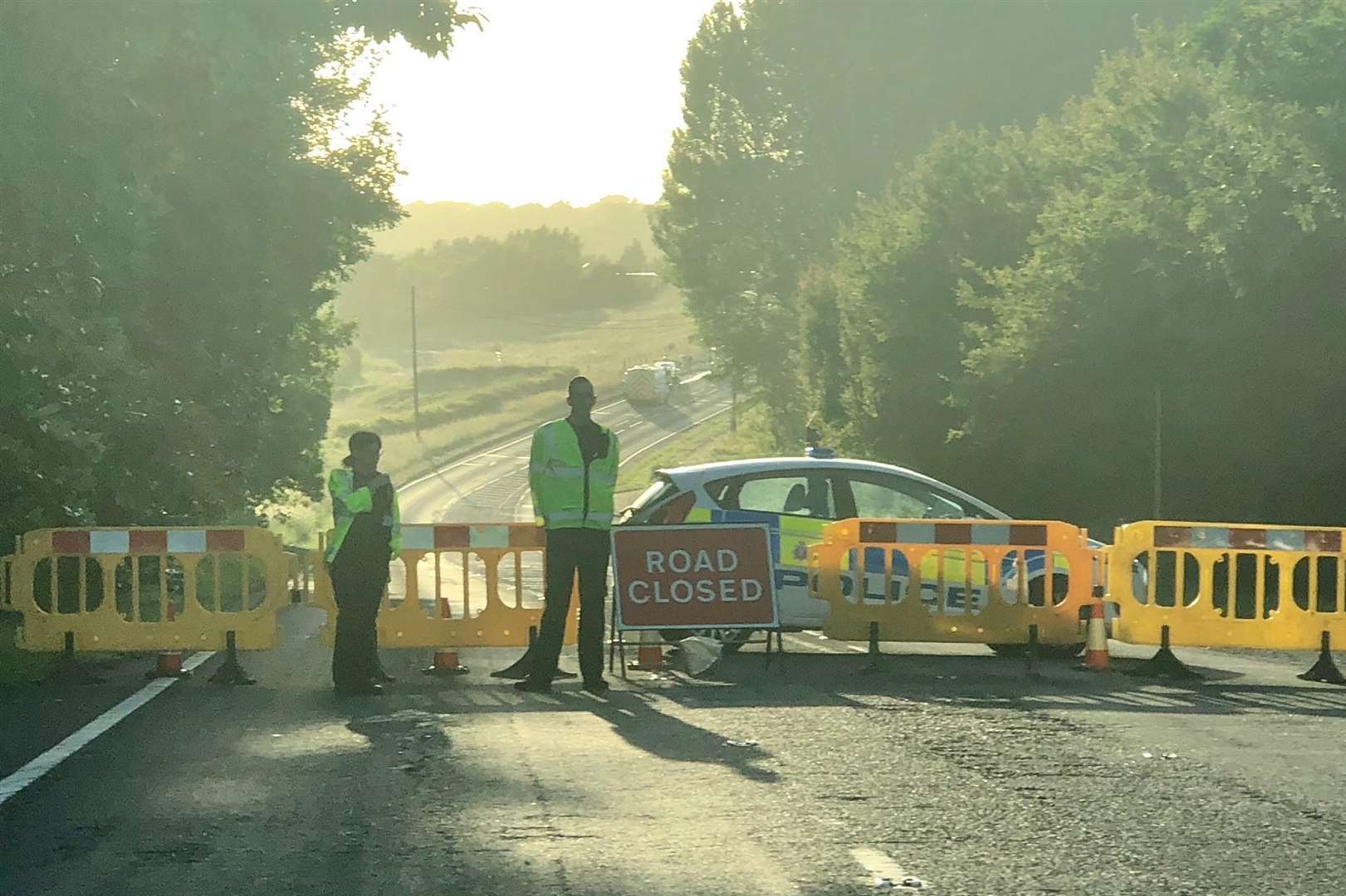 Police have cordoned off the scene. Picture: Steve Salter