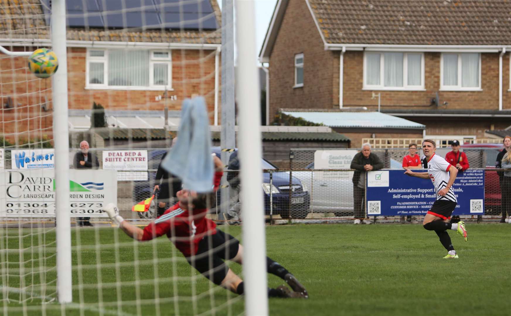 Deal's Tom Chapman opens the scoring. Picture: Paul Willmott