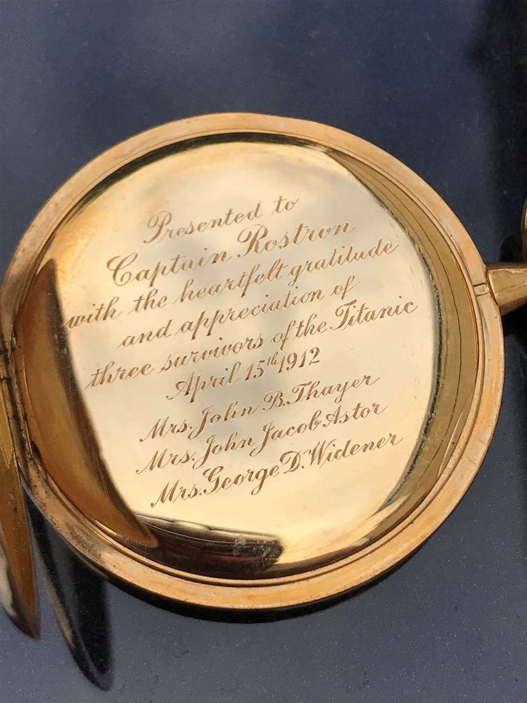 The watch was presented to the captain of a boat which rescued more than 700 passengers from the Titanic (Henry Aldridge and Son auctioneer/PA)