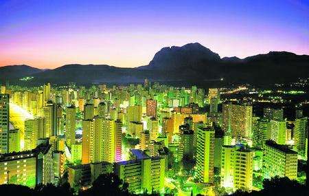 Benidorm by night