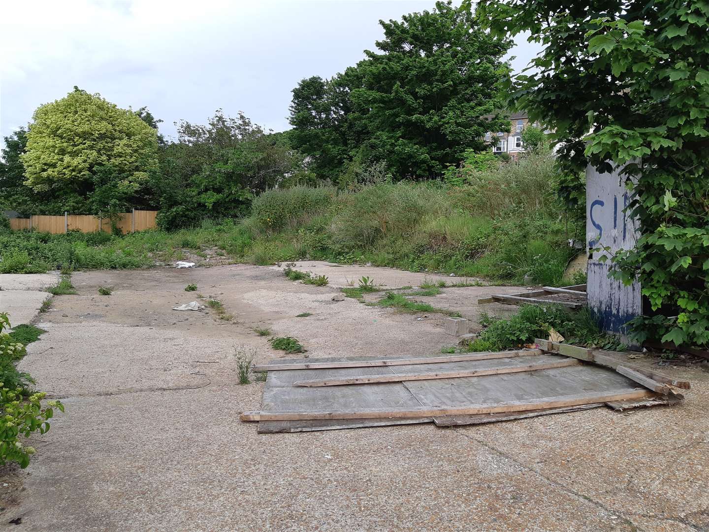 The planned flats site at Malvern Road. Picture: Sam Lennon KMG