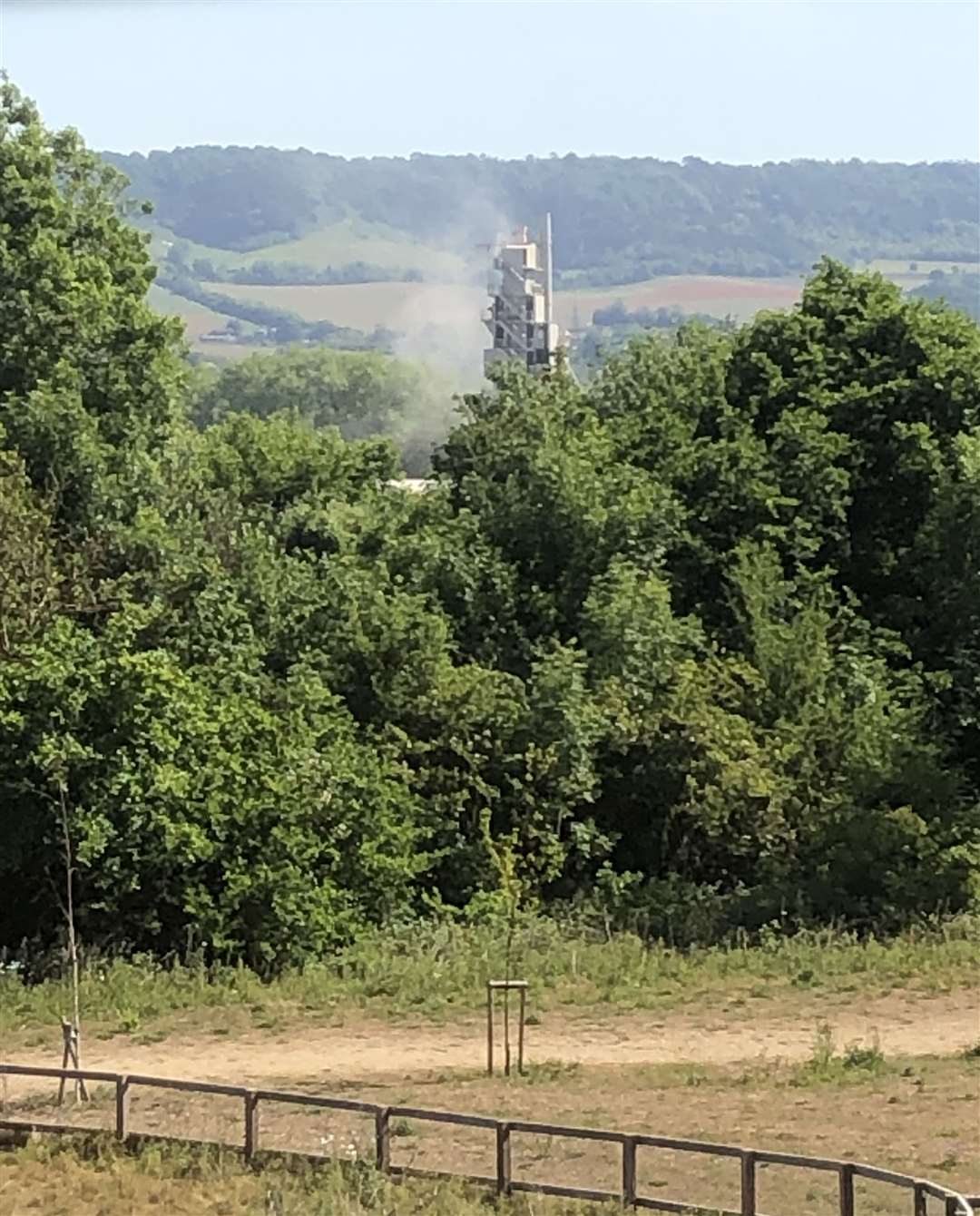 Neil Hammond says the smell coming from the Hanson asphalt plant in Allington is forcing him to keep windows and doors closed.