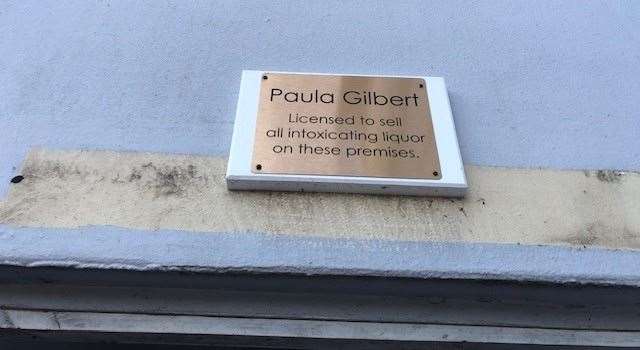 The name over the door, the licensee of The Chequers Inn is Paula Gilbert. But, not everyone it appears is happy she and her fella Steve have been given the pub