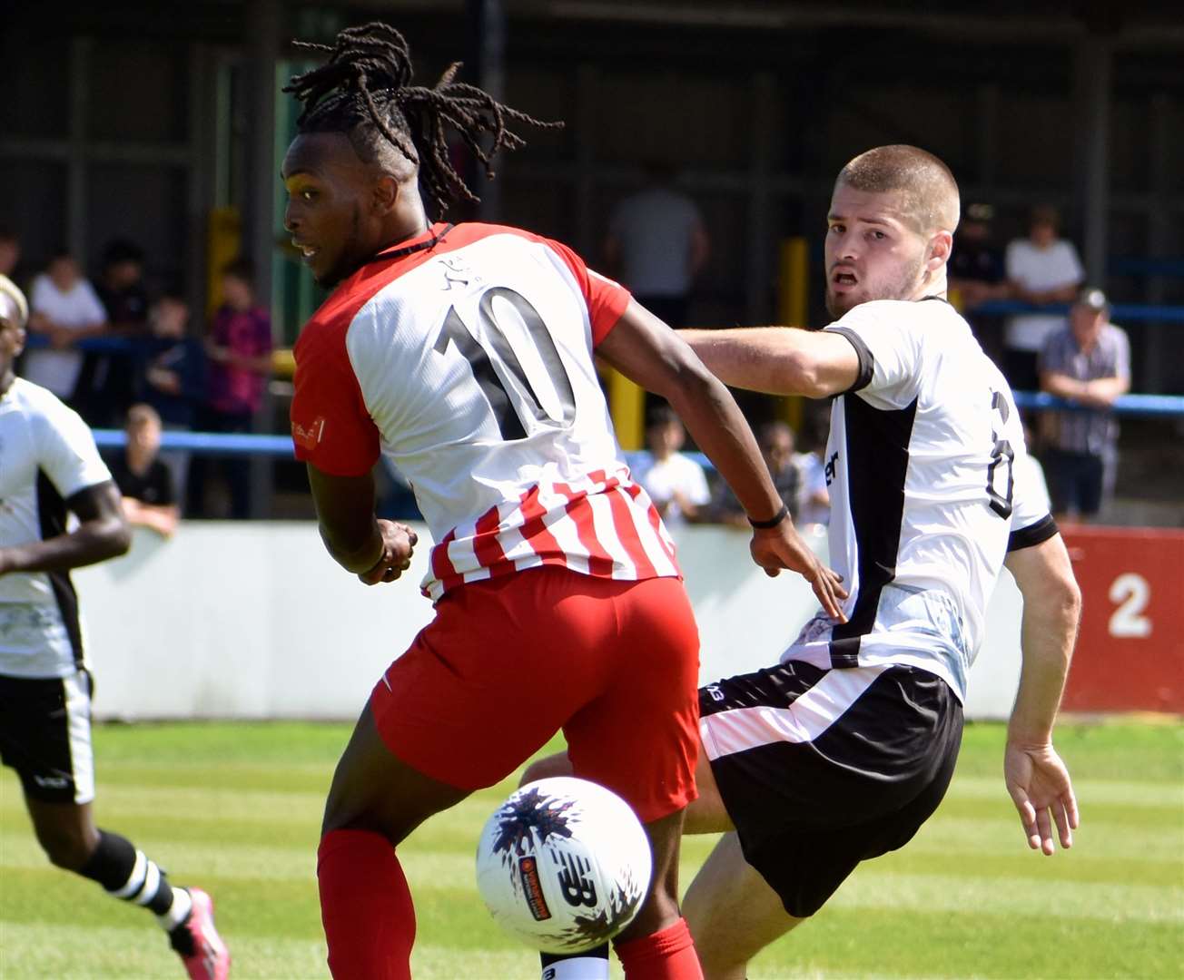 Folkestone frontman Ibrahim Olutade in the thick of it. Picture: Randolph File