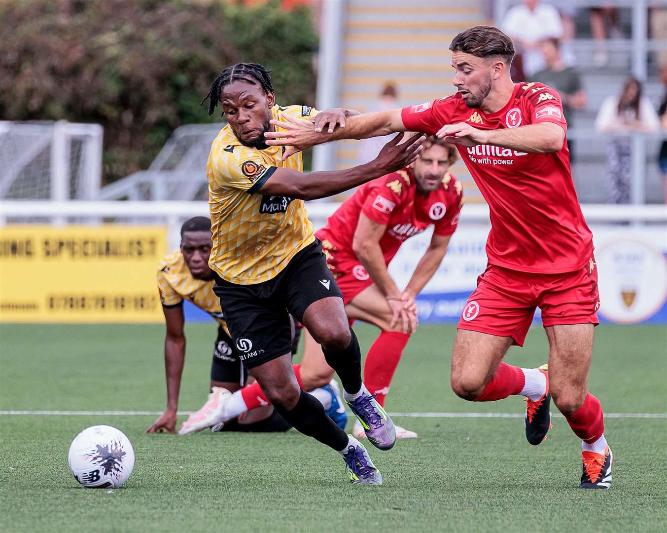 New signing Shaq Coulthirst scored twice in Maidstone's 3-0 friendly win against Whitehawk last weekend. Picture: Helen Cooper