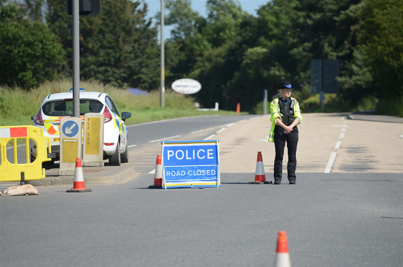 The road was closed for more than eight hours