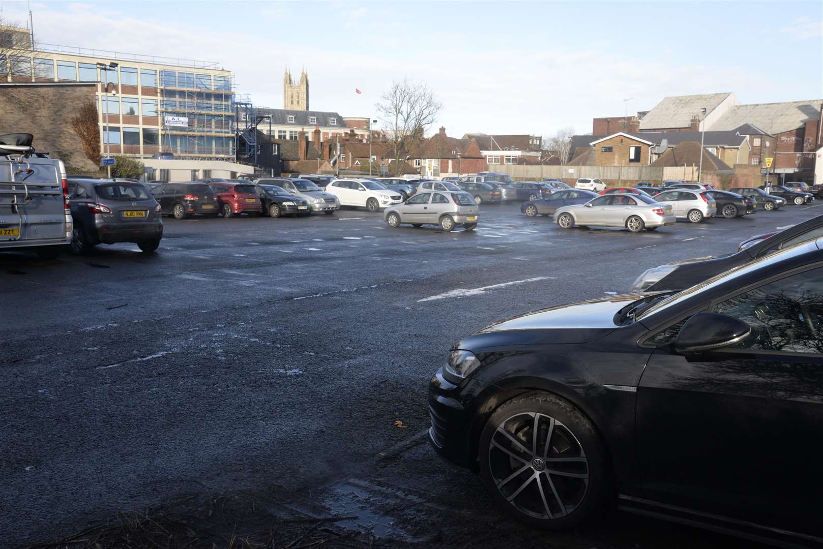 Holman's Meadow car park in Canterbury