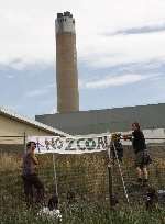 Protesters at Kingsnorth in August