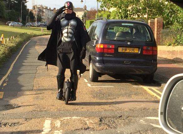 Tunbridge Wells' caped crusader. Picture: Matthew Sankey