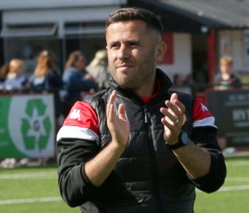 Marcel Nimani leaves his role as Whitstable manager with his head held high after 18 months in charge. Picture: Les Biggs