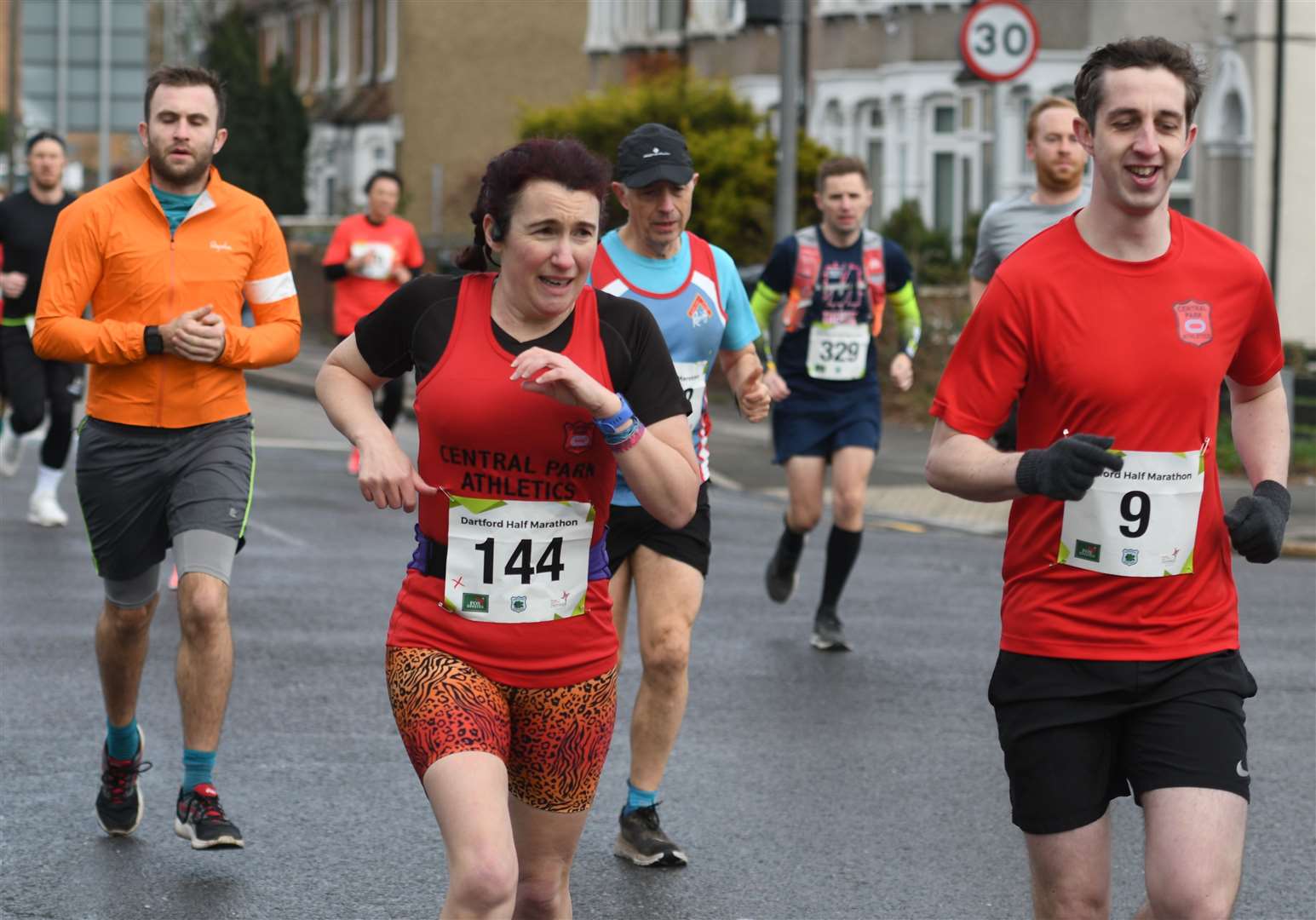 Central Park clubmates Ben Monaghan (No.9) and Kirsten McTeer (No.144). Picture: Barry Goodwin (55422567)