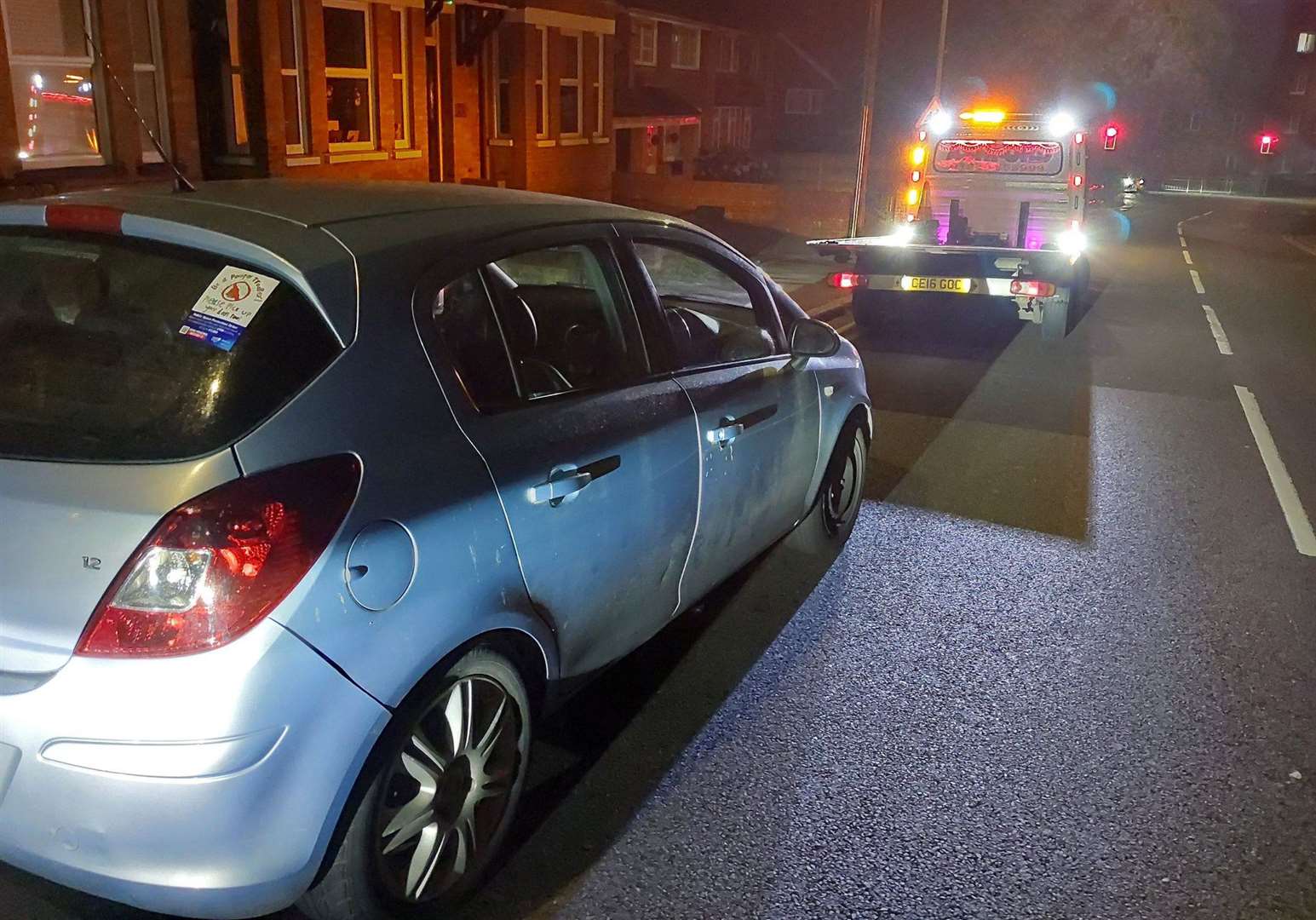 Police seized the vehicle in Folkestone & Hythe and reported the driver for driving without a full license. Picture: Kent Police