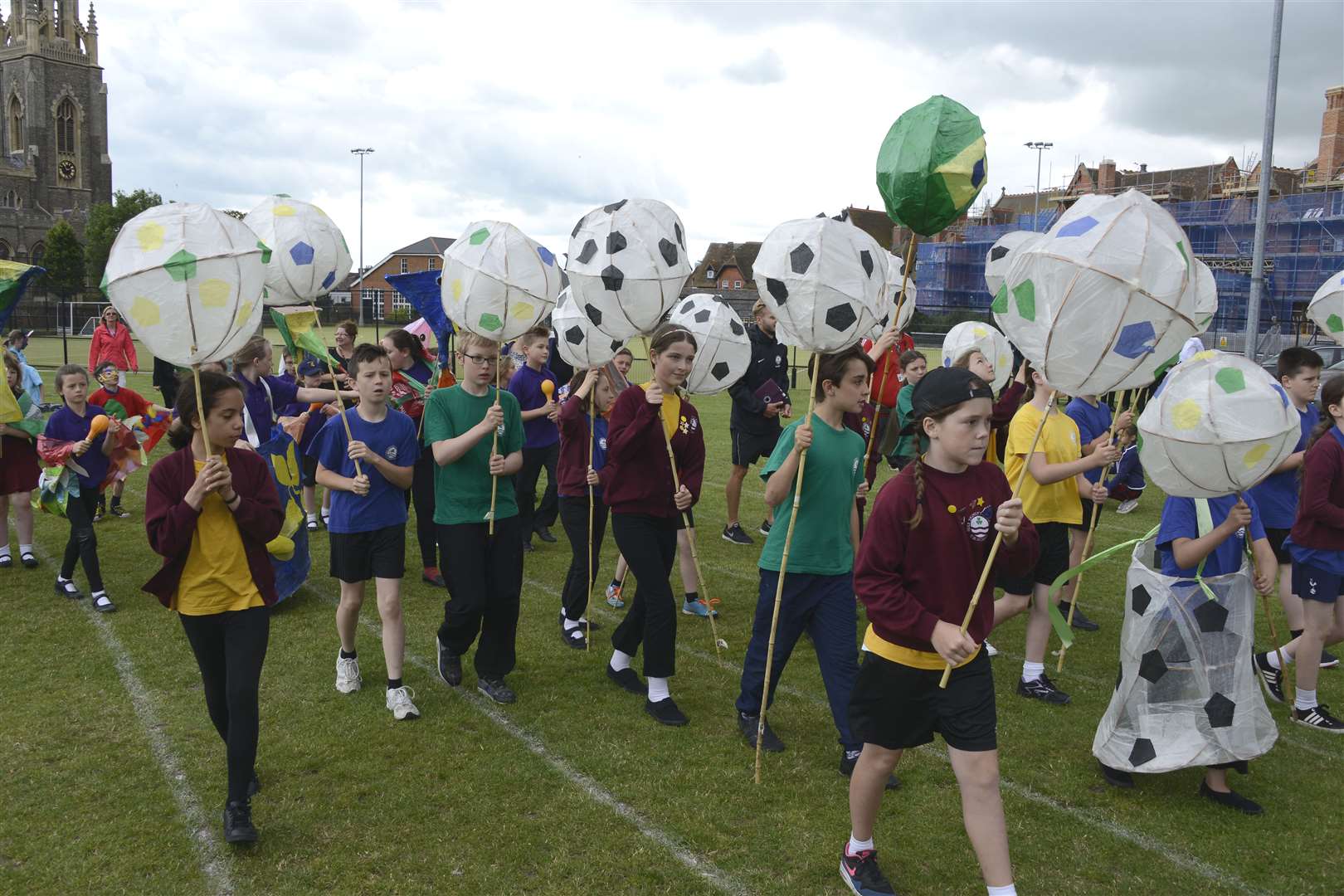 Schools around Thanet carried around lots of different parade props