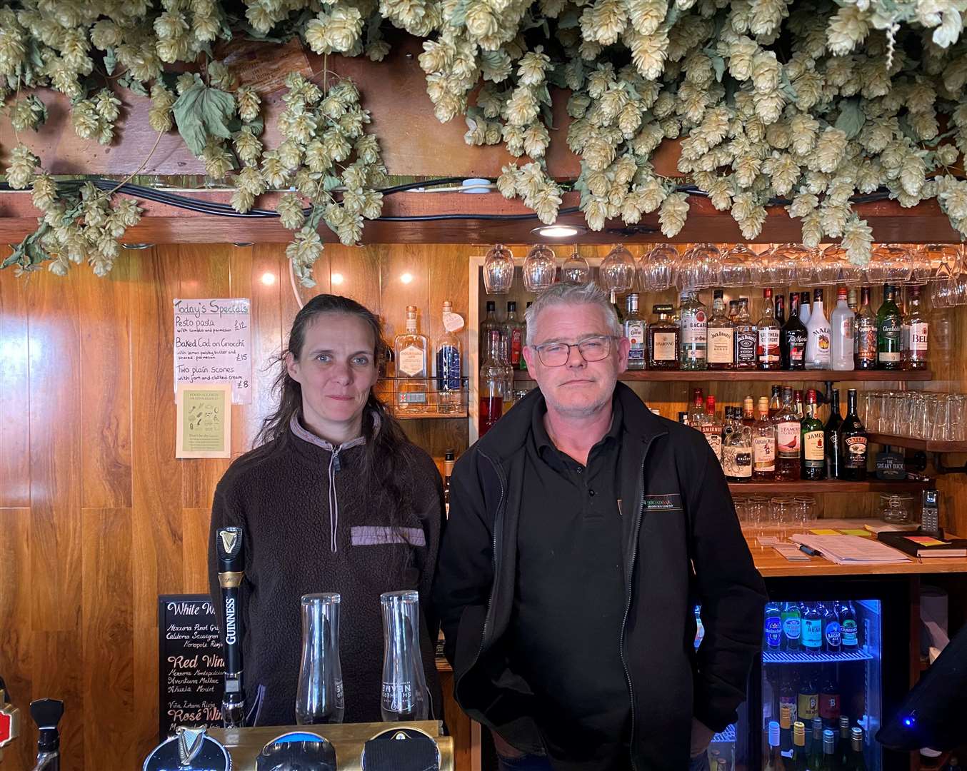 Landlords Laura George and Maurice 'Mossy' O'Flynn