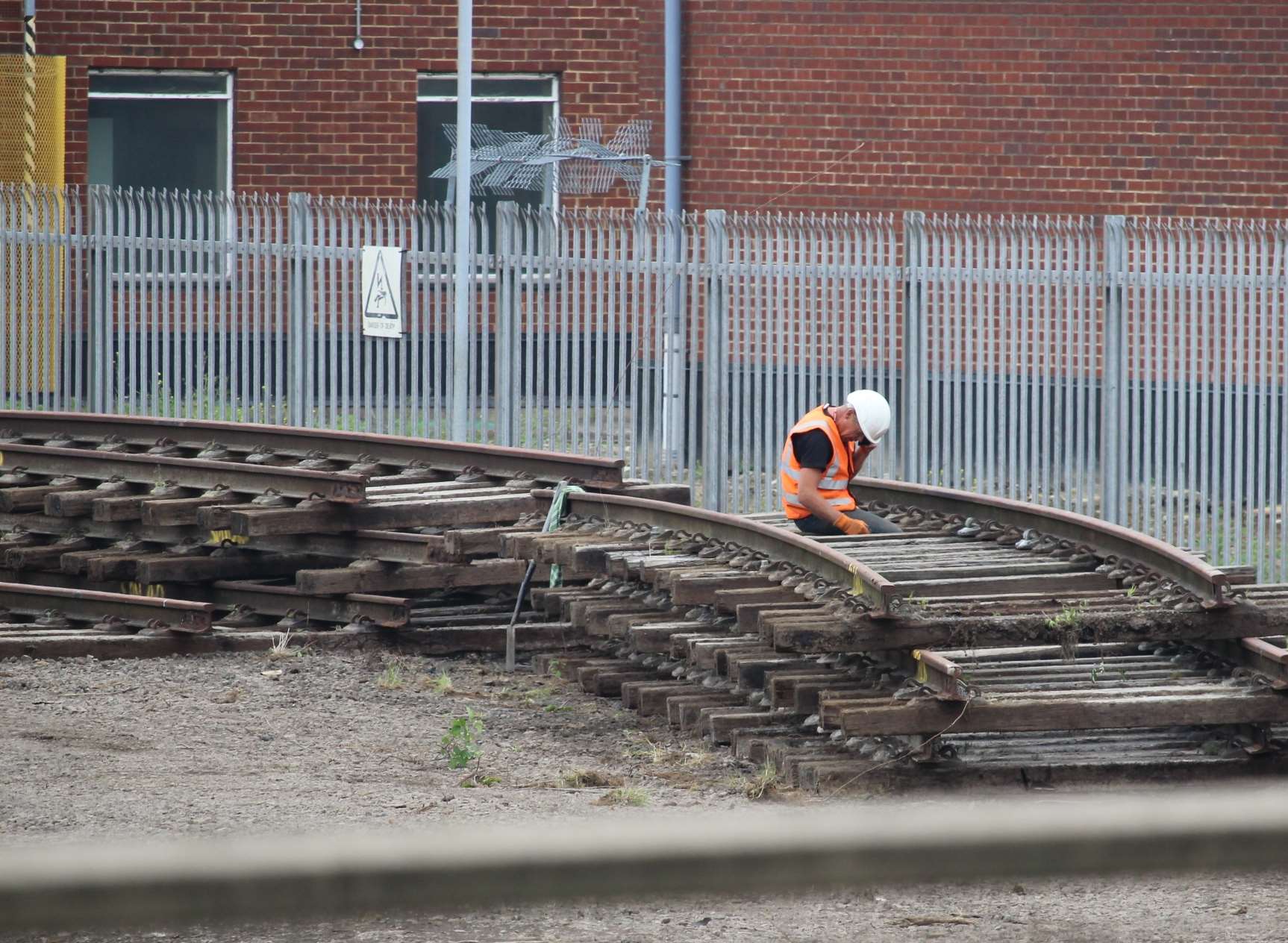 Rail tracks were lifted and sold.