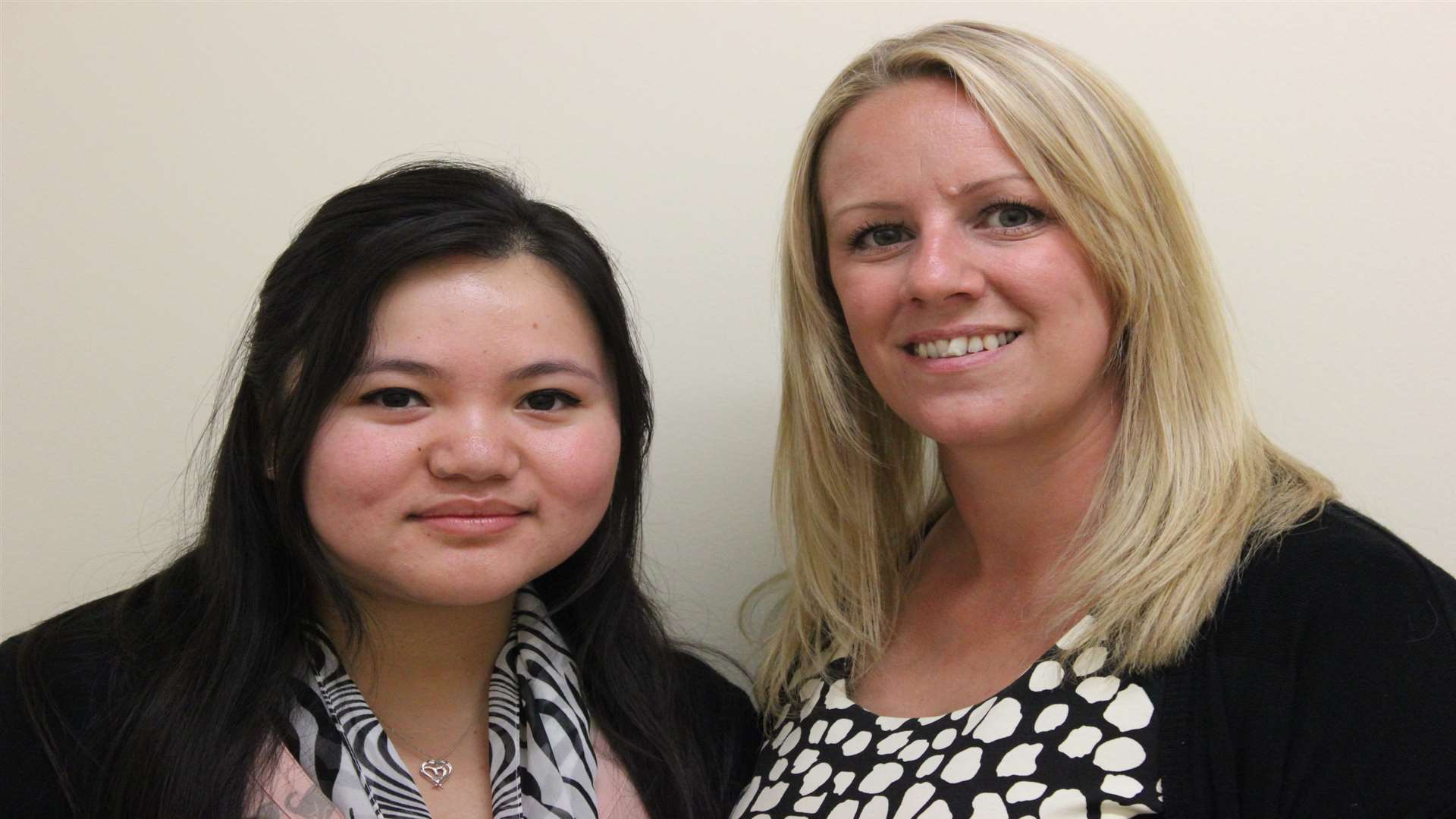 Serina Gurung with the Trust’s Dementia Buddy co-ordinator Natalie Emerick