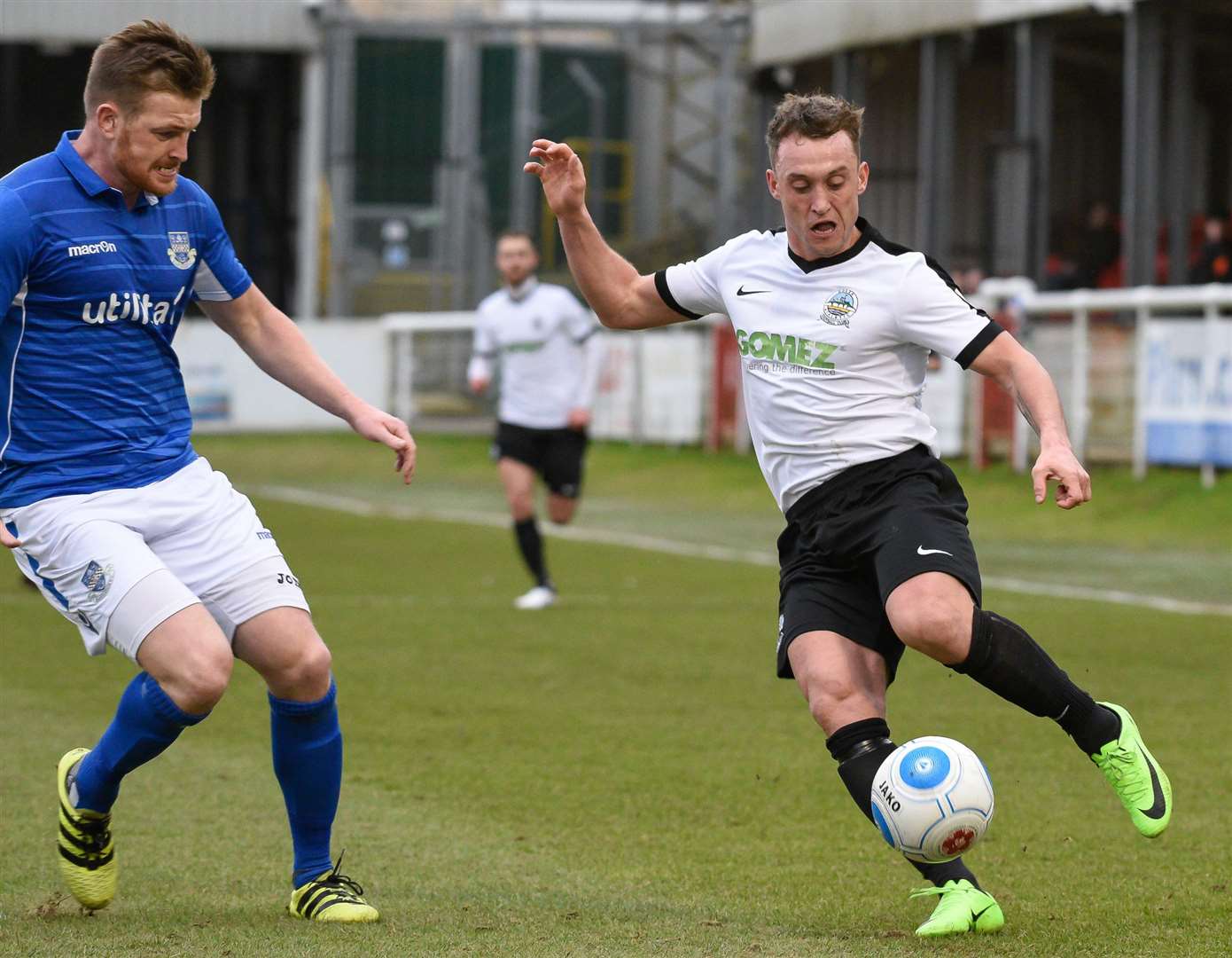 Ricky Miller in full flow during his previous spell at Dover. Picture: Alan Langley (48942556)