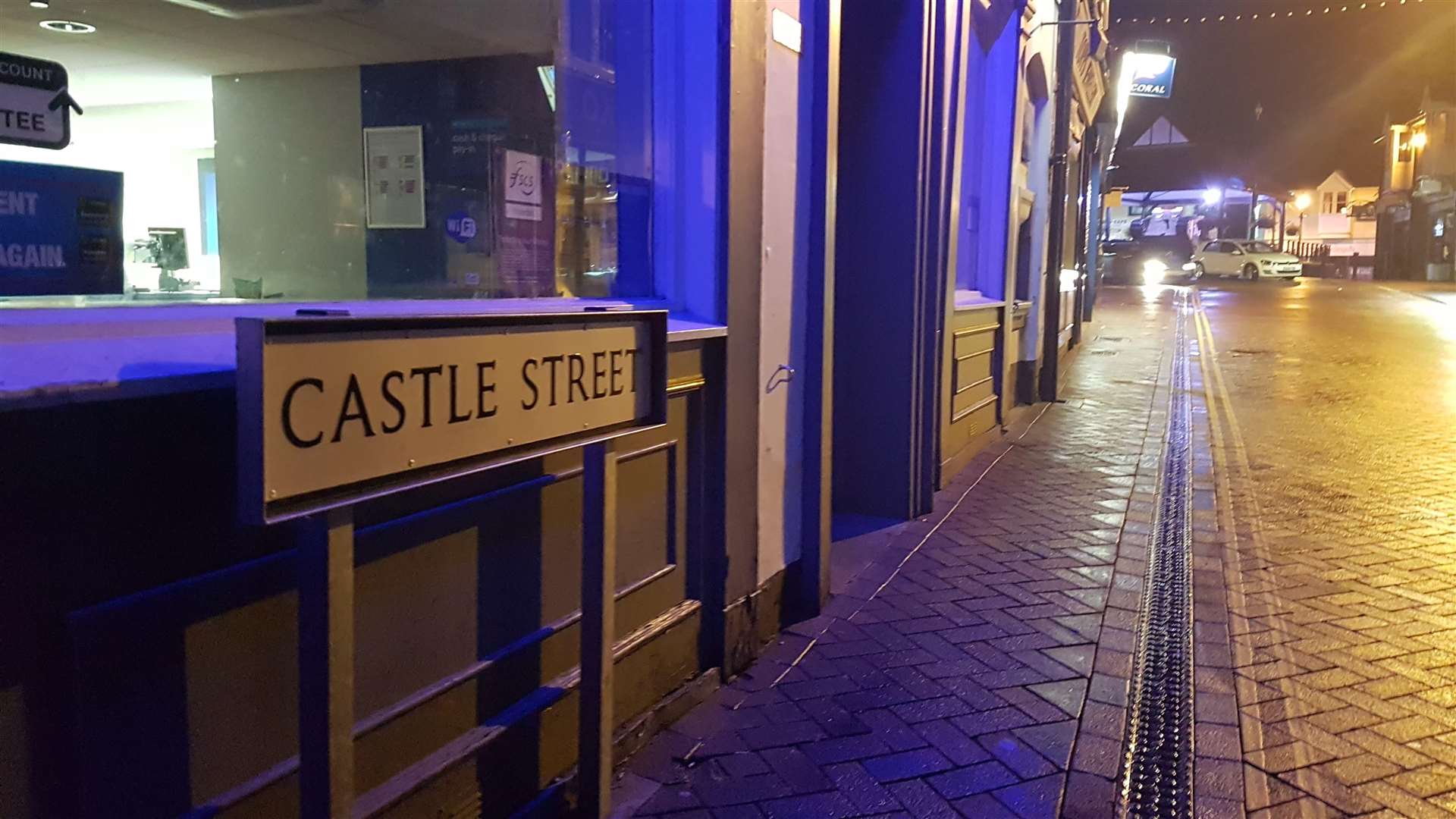 The drama unfolded in Castle Street