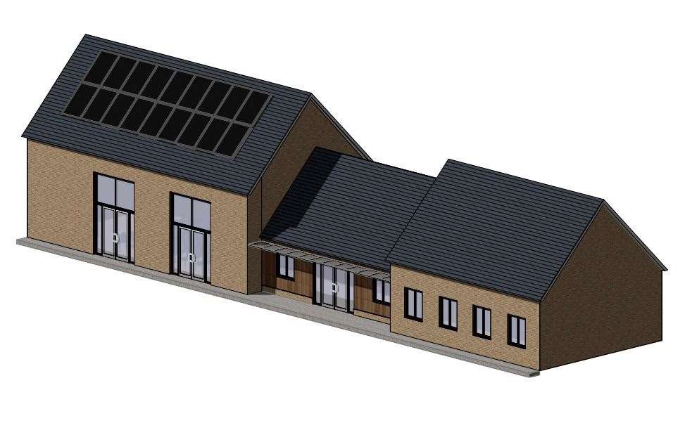 What the assembly hall at the new Kingdom Primary School in Whitfield could look like. Picture: Richard Lesnick