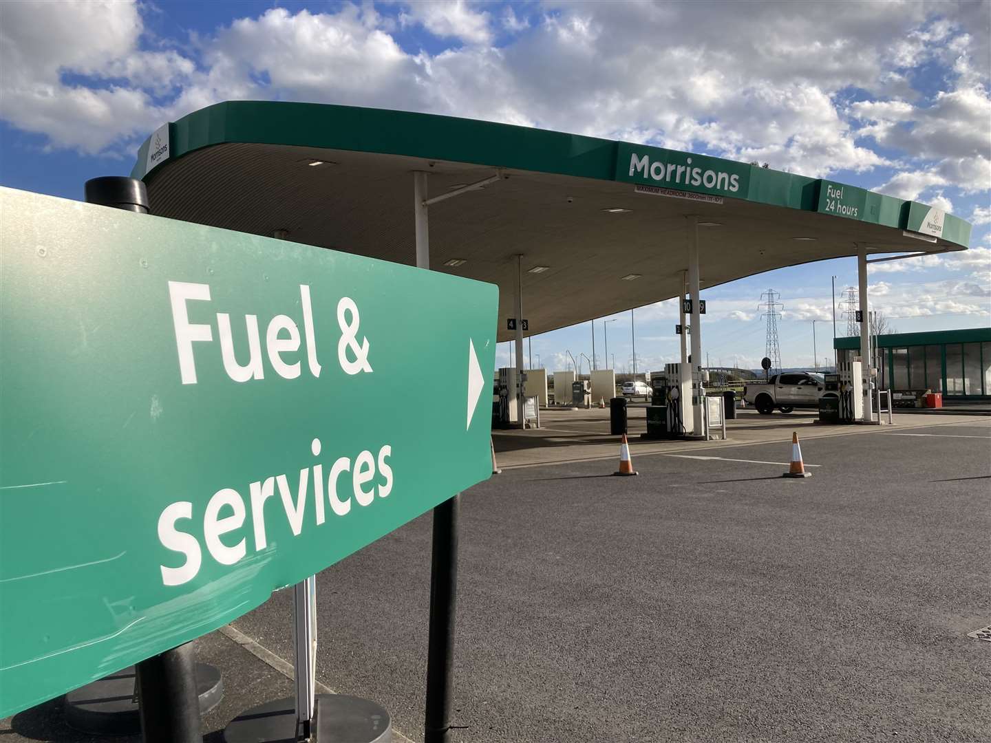 Closed: Morrisons petrol station at Neats Court, Queenborough