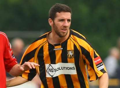 Folkestone Invicta striker Ian Draycott Picture: Matt Bristow