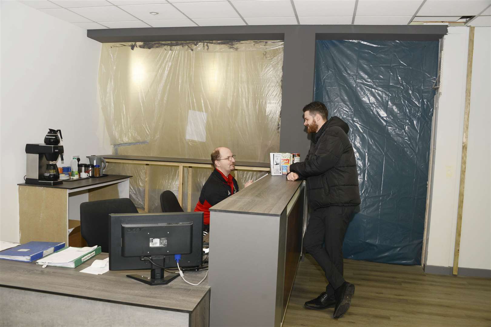 The cinema's foyer is still under construction. Picture: Paul Amos