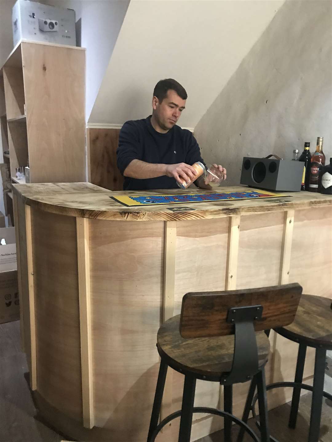 Serving up - Paul Dixon at his new micropub