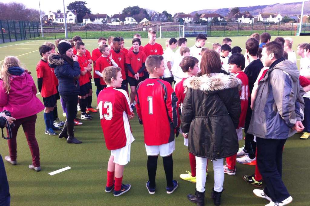 Teams getting ready for the tournament. Picture: Three Hills Sports Park