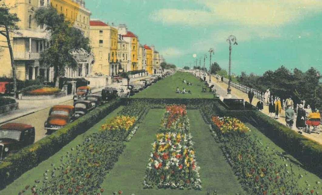 The Leas in Folkestone in the 1950s, Picture: Grahame Jones