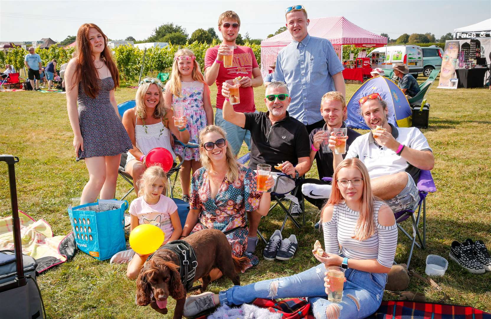 The Pettit and Weir family and friends at last year's event Picture: Matthew Walker