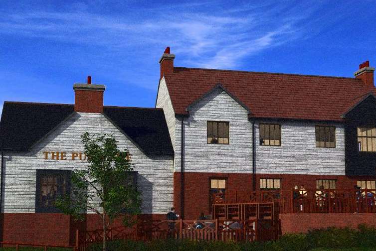 Martson's plan for its new pub in Canterbury Road, Faversham