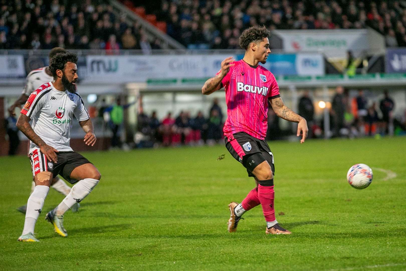 Striker Lewis Walker is back from Woking after a loan spell and came on late at Hereford Picture: @Julian_KPI