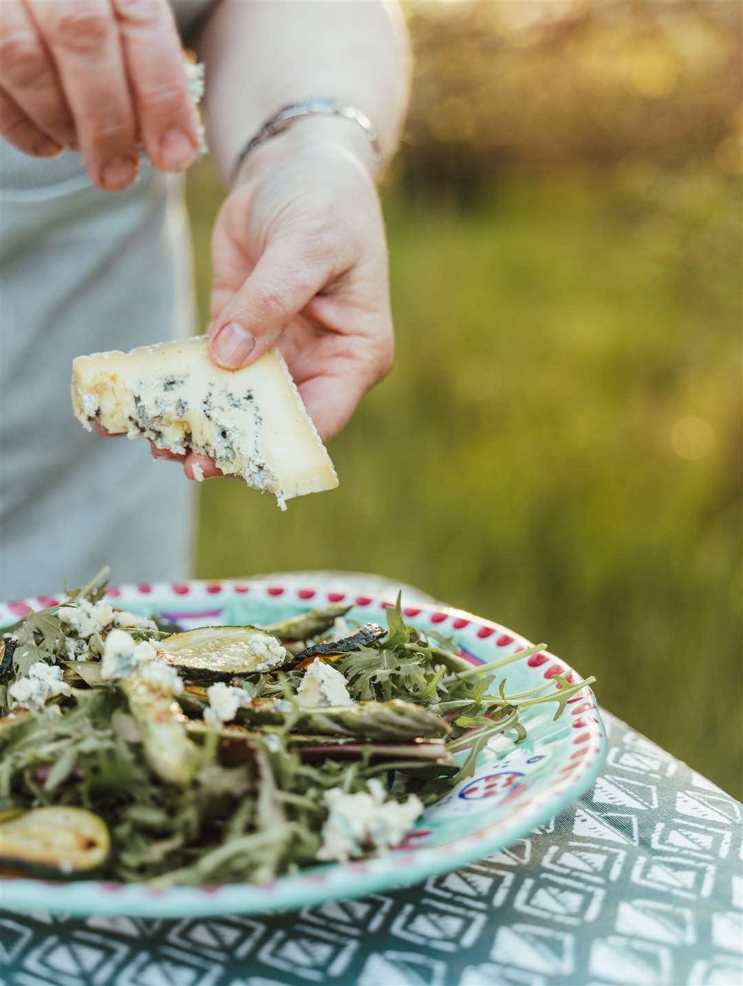 Crumble on some Kentish Blue cheese Picture: Saltwick Media