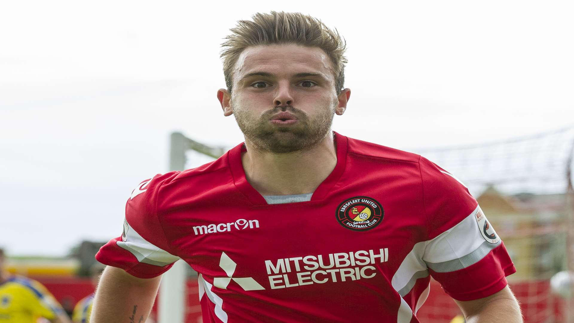 Matt Godden has just given Ebbsfleet the lead against Maidenhead Picture: Andy Payton