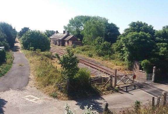 The abandoned railway station could be turned into a mobile homes park. Picture: Keith Forward