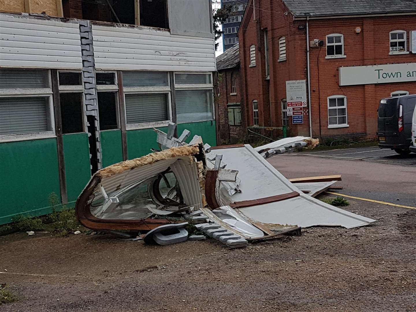 The building's unique zip was removed this morning